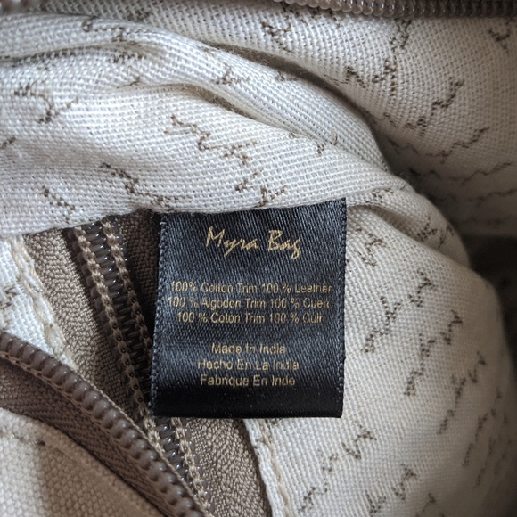 Myra upcycled canvas crossbody bag - Picture 7 of 8